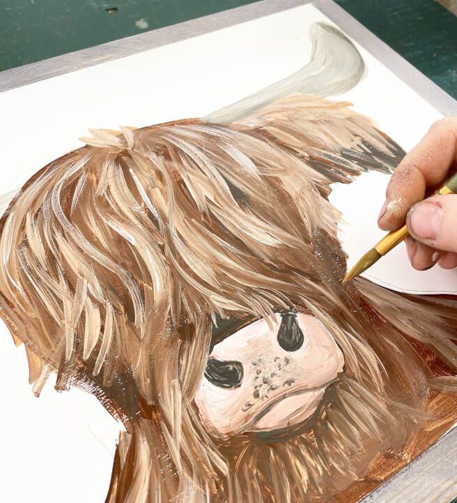 Meet and Make: Highland Cow Painting Class