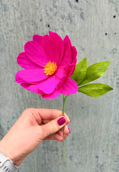 Mindful Crepe Paper Peony Making Workshop