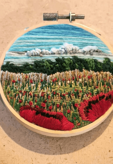 Miniature Landscape Embroidery Class