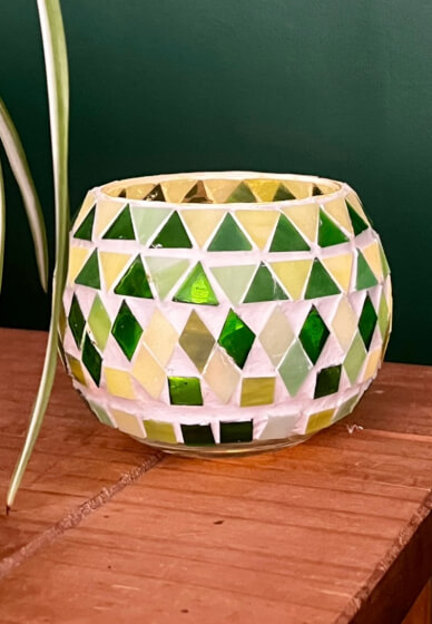 Mosaic Tea Light Holder Workshop with Lunch