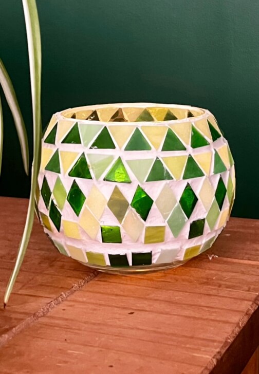 Mosaic Tea Light Holder Workshop with Lunch
