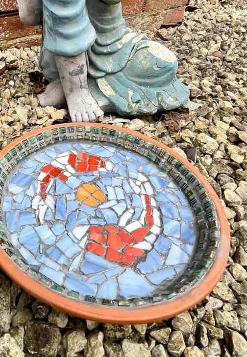 Mosaic Bird Bath Workshop