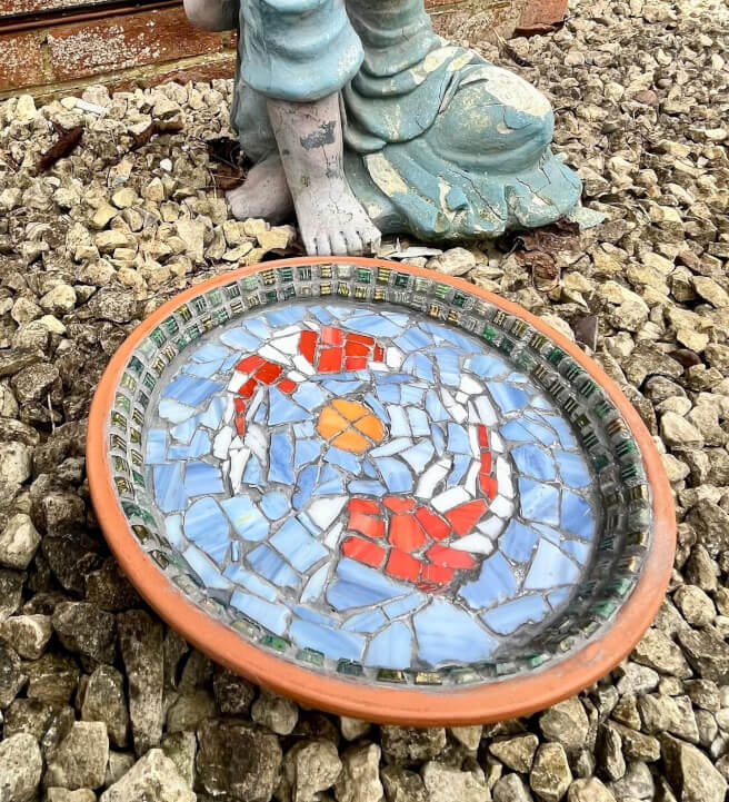 Mosaic Bird Bath Workshop