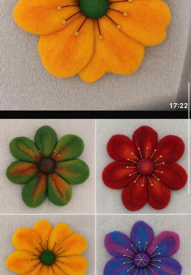 Mother's Day Felting Broach Workshop