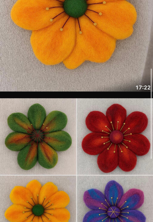 Mother's Day Felting Broach Workshop