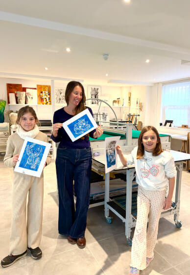 Mother's Day Linocut Printing Workshop