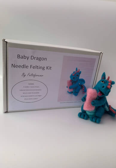 Needle Felting Craft Kit - Baby Dragon