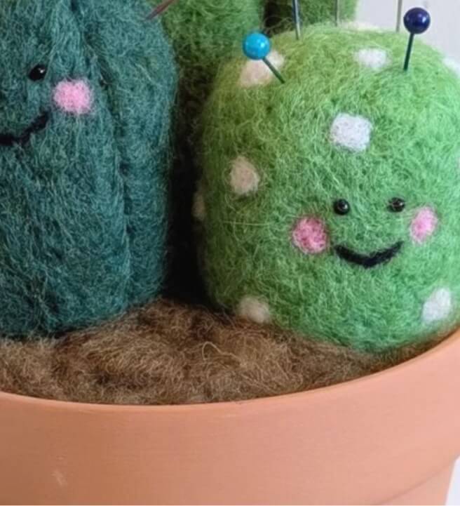 Needle Felting Workshop: Happy Cactus