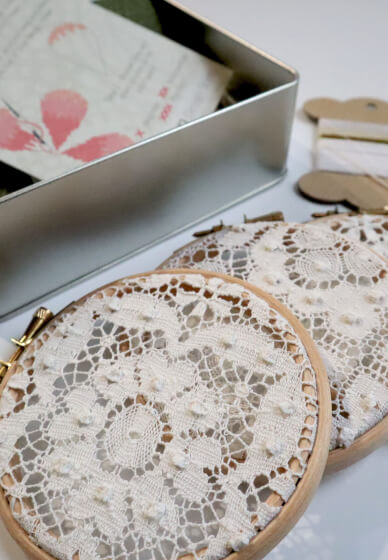 Nottingham Lace Embroidery Craft Kit