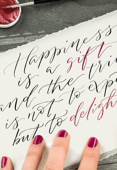 Oakham: Next Steps - Bounce Calligraphy Workshop