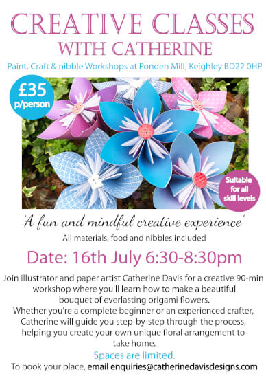 Origami Paper Flower Class