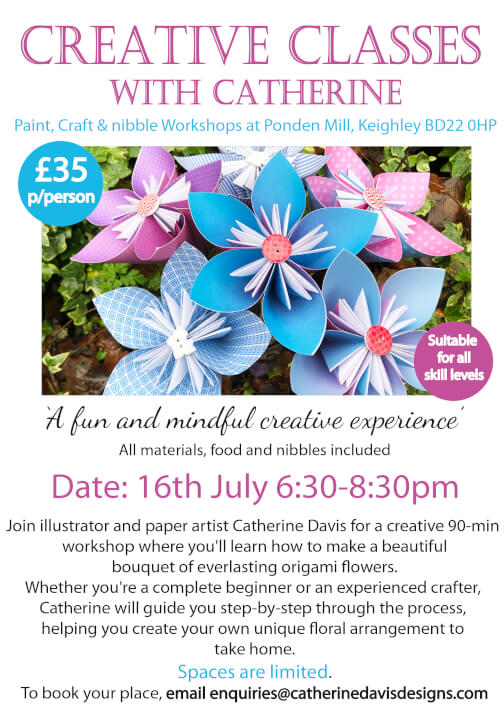 Origami Paper Flower Class