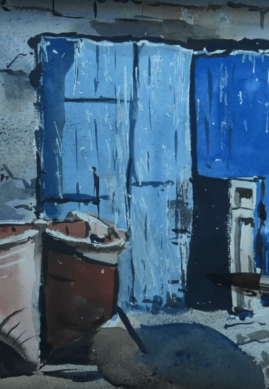 Paint a Moroccan Boatyard in Watercolour