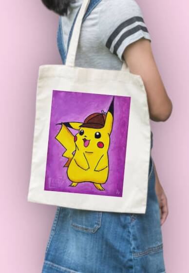 Paint a Pokemon Tote Bag for Kids
