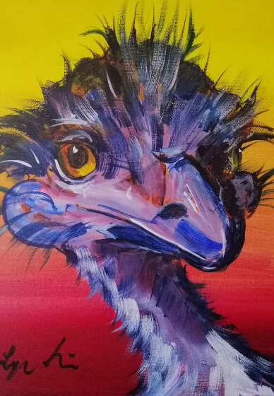 Paint an Acrylic Colourful Emu Craft Kit
