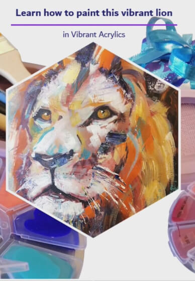 Paint an Acrylic Lion Craft Kit