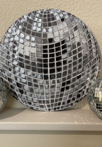 Paint and Prosecco Workshop - Disco Ball