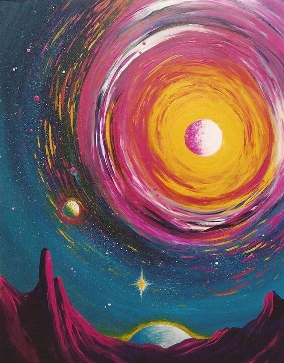 Paint and Sip at Home: Galaxy