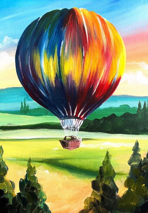Paint and Sip Class - Brush Party - Iffley, Oxford