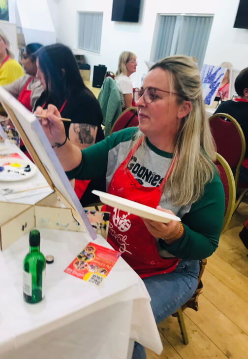 Paint and Sip Class, Brush Party - the Fleece Inn, Evesham