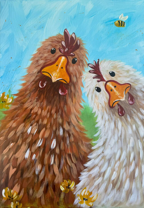 Paint and Sip Class - Brush Party with Rachael - Abingdon