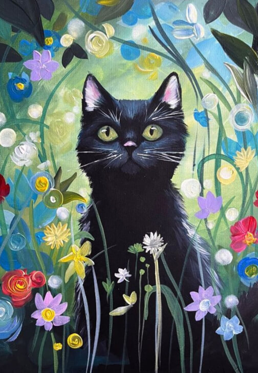 Paint and Sip Class - Brush Party with Rachael - Nr Faringdon
