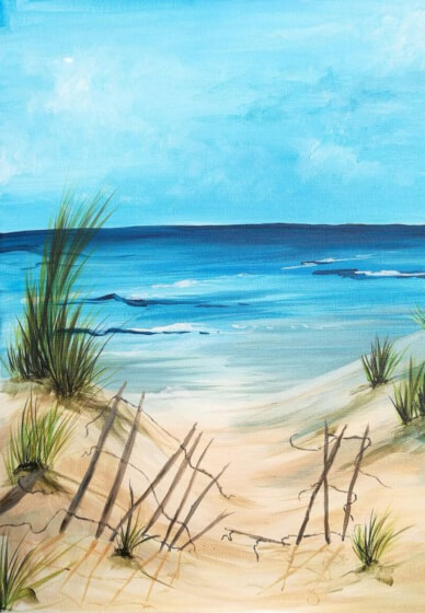Paint and Sip Class - Brush Party with Rachael - Wantage