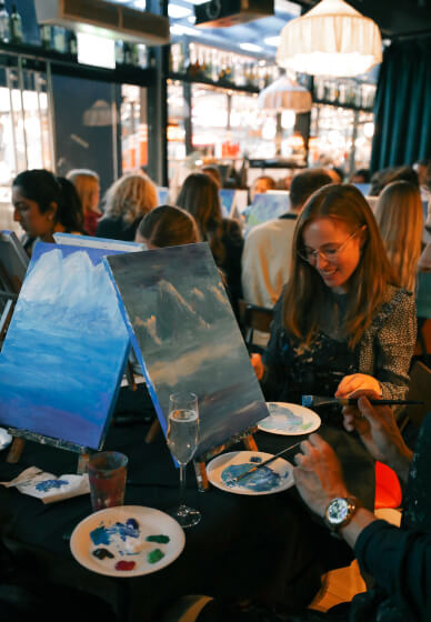 Paint and Sip Class in Shoreditch