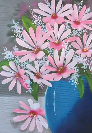 Paint and Sip “Daisy Bouquet