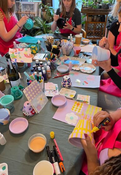 Paint Pot Party in Afflecks