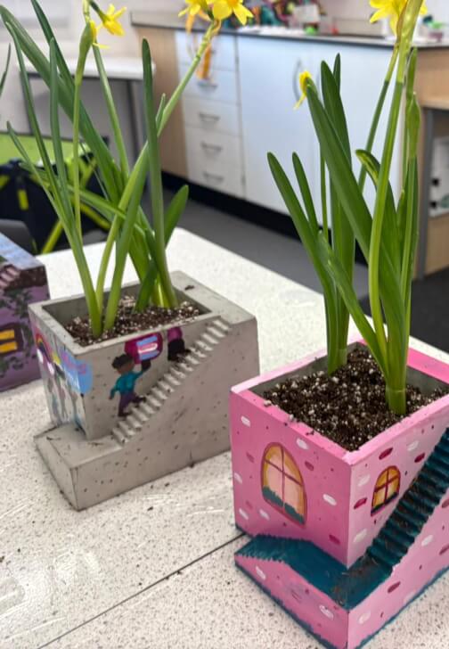 Paint Your Own Concrete Planter