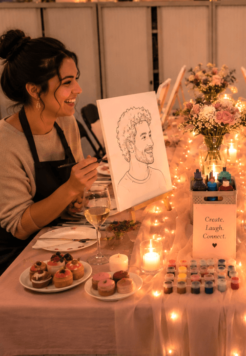 Paint Your Partner Portrait: Couples Painting Experience
