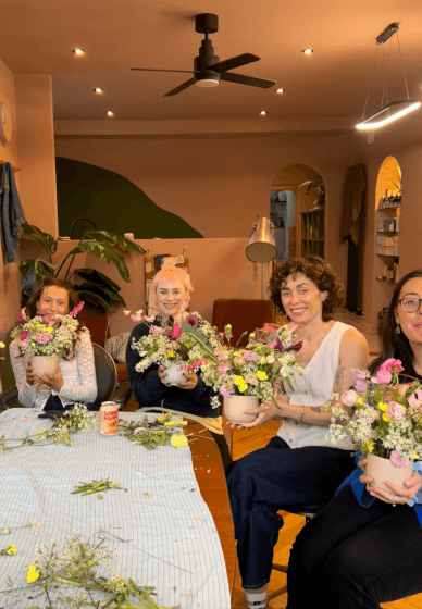 Petals and Pour: BYOB Whimsical Flower Arranging Workshop