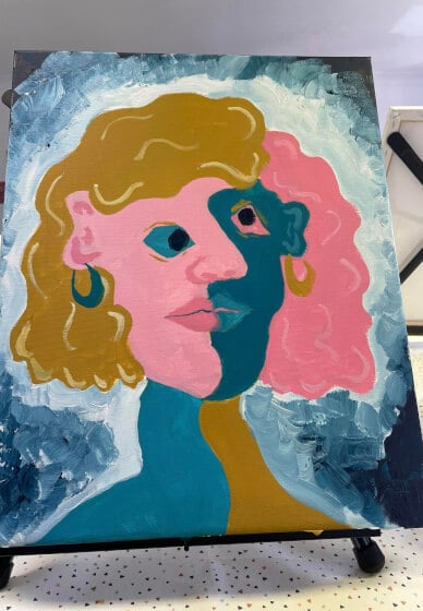 Picasso Style Paint and Sip Class
