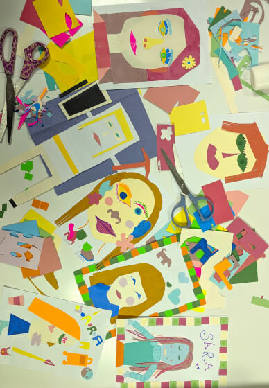 Playful Collage Portrait Workshop