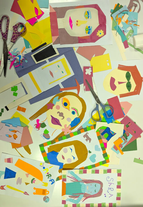 Playful Collage Portrait Workshop