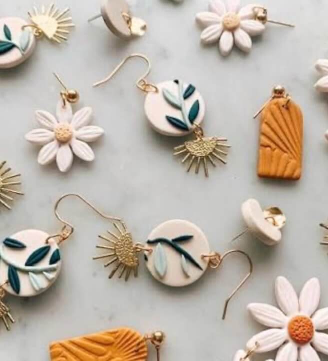 Polymer Clay Earrings, a Bracelet and a Pendant Workshop