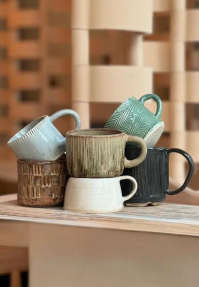 Pottery Class: Abstract Mug and Coasters