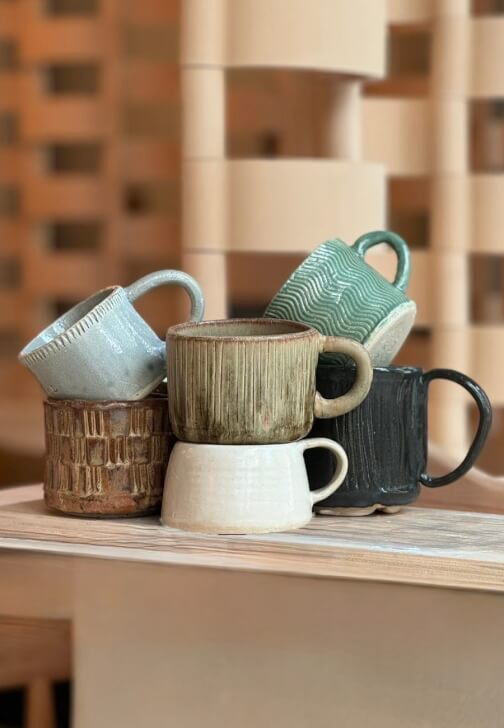 Pottery Class: Abstract Mug and Coasters