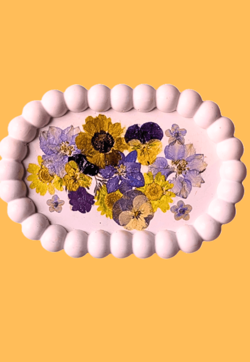 Pressed Wildflowers Eco-Resin Bubble Dish Workshop