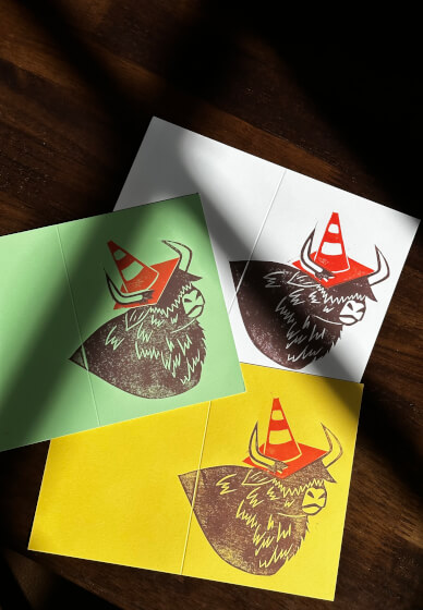 Print Your Own Greeting Cards - Lino Printing Workshop