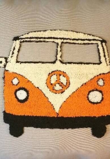 Punch Needle Embroidery Camper Van Craft Kit