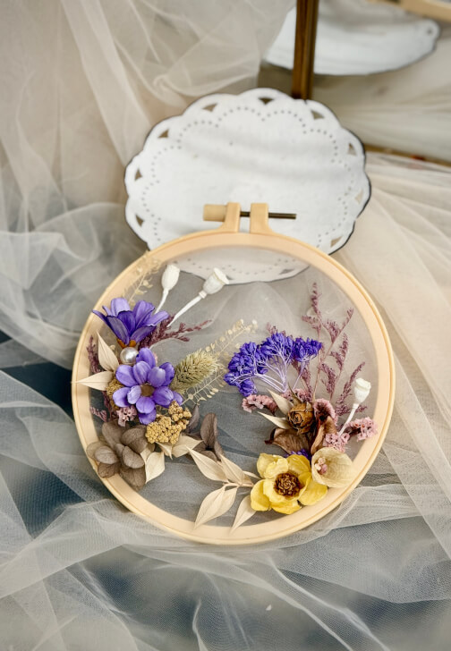 Qixi Embroidery Floral Hoop Workshop