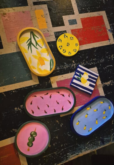 Queer Tray and Coaster Painting Workshop