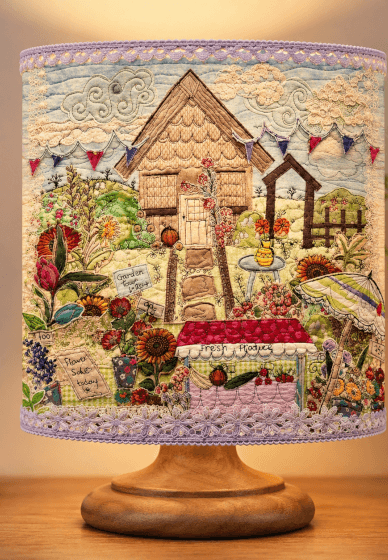 Raw Edge Applique Lamp Shade Workshop