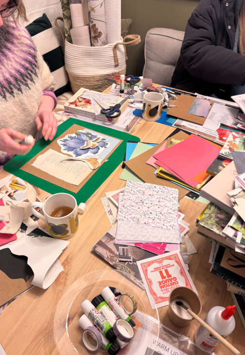Relaxing Guided Collage Workshop