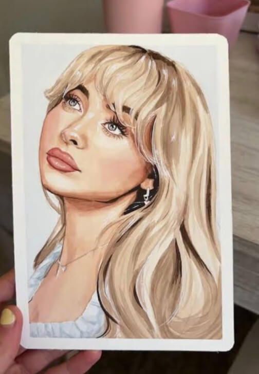 Sabrina Carpenter Themed Watercolour Class
