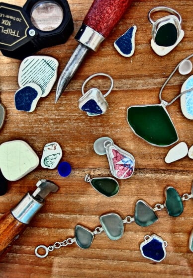Sea Glass and Pottery Jewellery Workshop