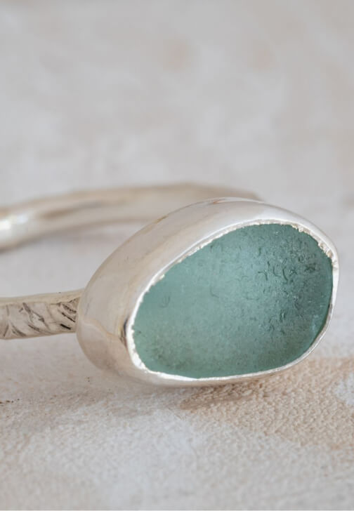 Sea Glass Silver Ring Workshop