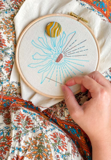 Self Care Stitching - Beginner Embroidery Workshop